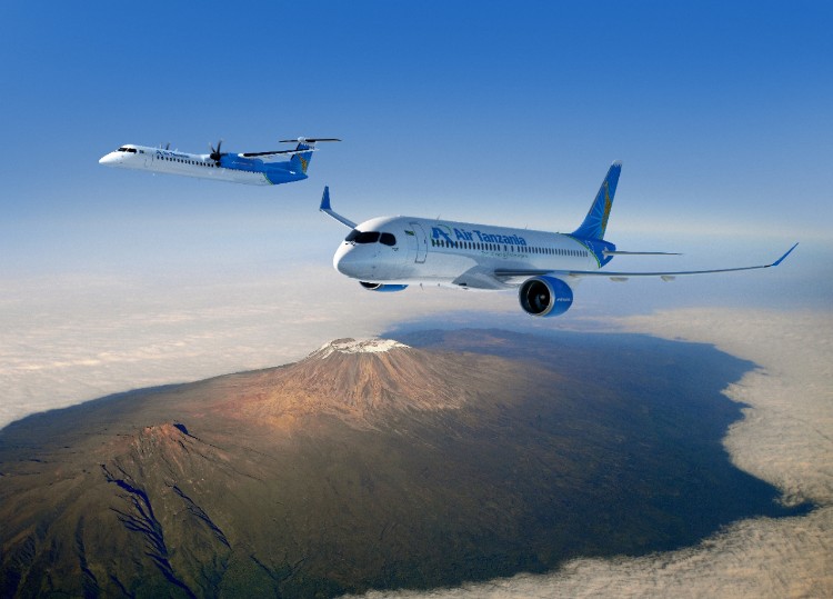 Bombardier wins orders for two CS300 and one Q400 aircraft from Air Tanzania
