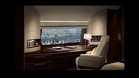 Boeing Business Jets and GKN Aerospace Fokker introduce Skyview panoramic window