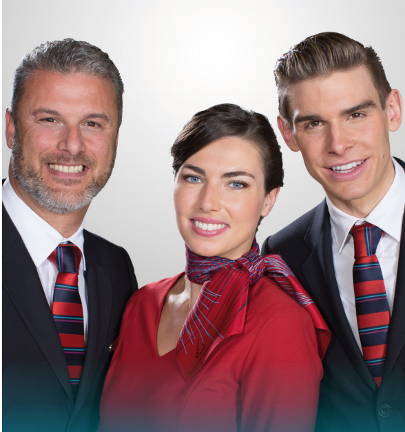 Brussels Airlines dresses flight attendants smart with new scarves and ties + collection of my Sabena ties