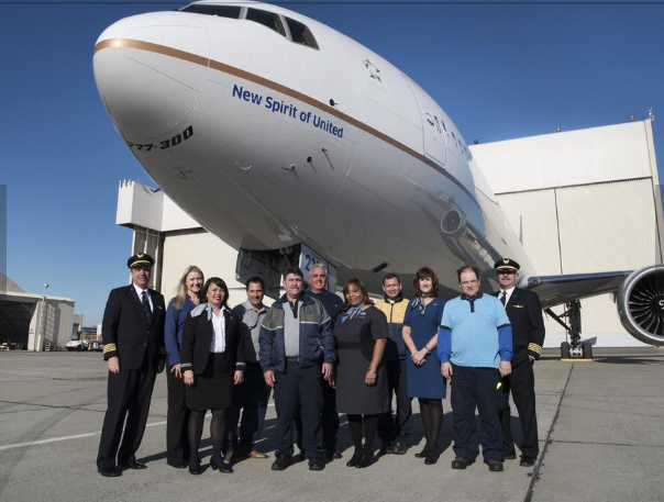 United Airlines presents first Boeing 777-300ER “Spirit of United”