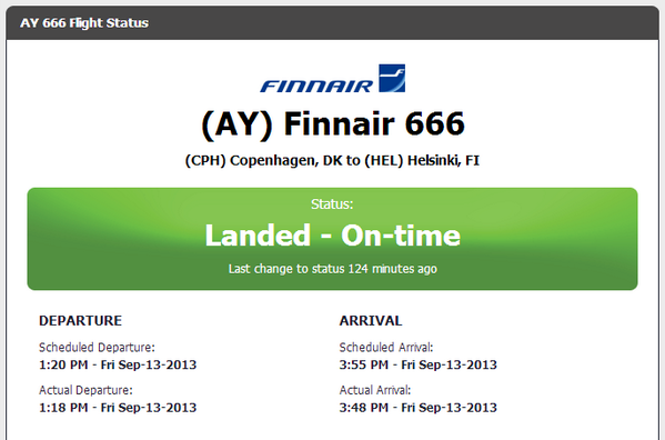 The myth of Finnair flight AY666 to HEL on Friday the 13th