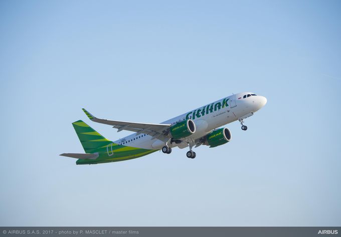 Citilink becomes first airline in Indonesia to operate the Airbus A320neo