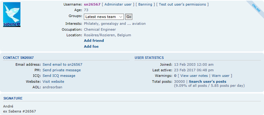 sn26567 reaches an astonishing record with 30,000 forum messages!