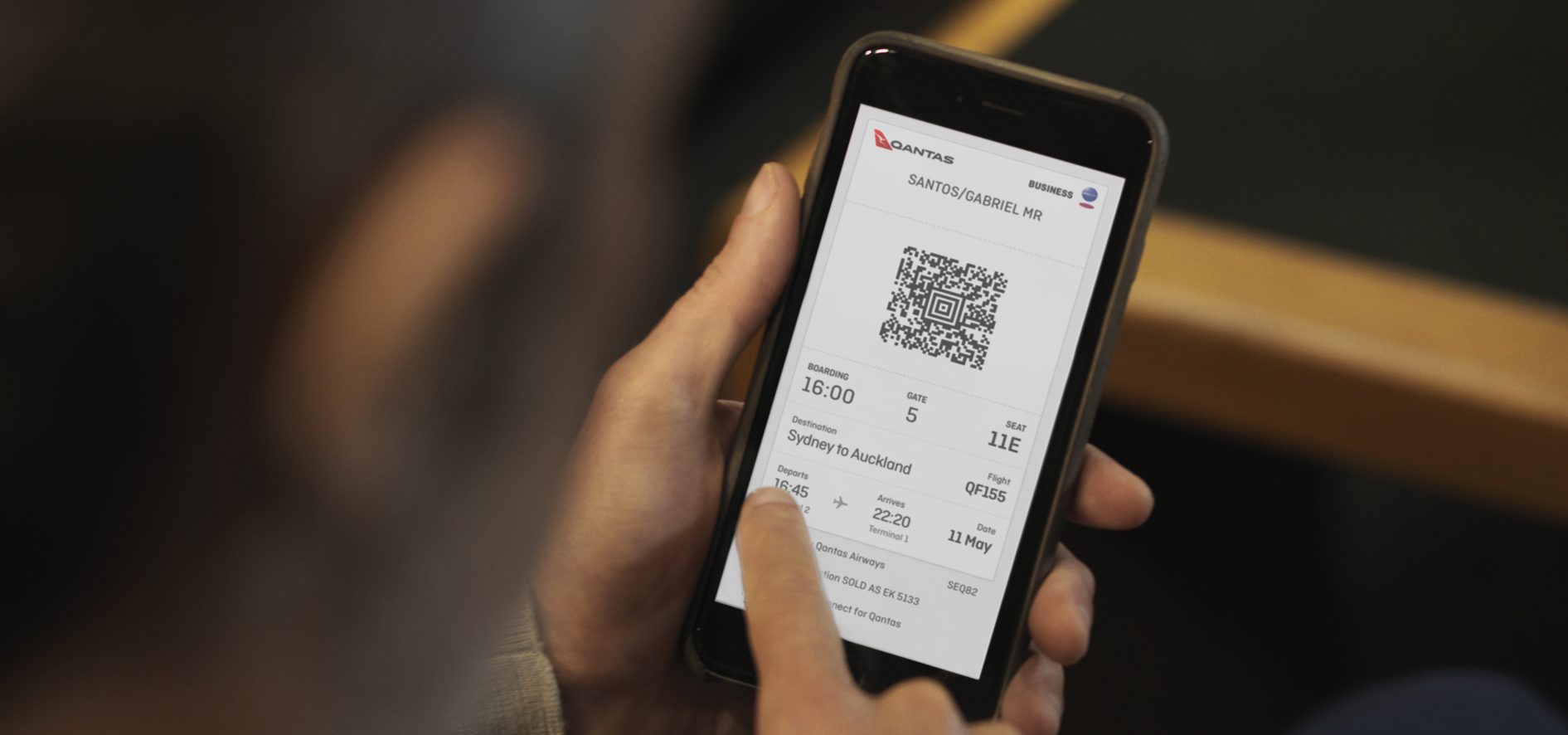 Air transport: the name of the air ticket must be the same as on the identity card
