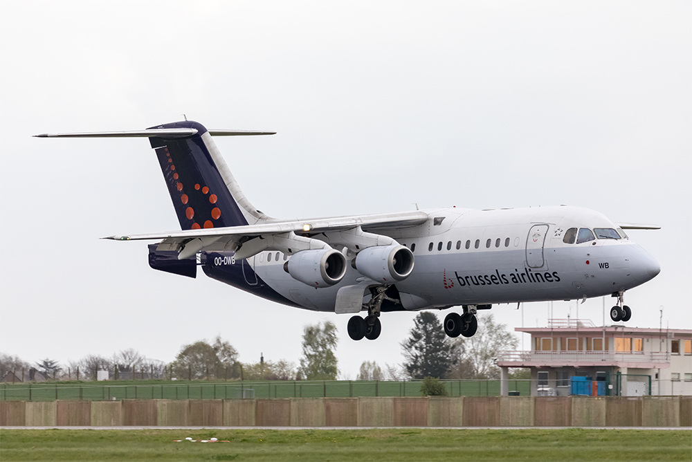 Last commercial flights for Brussels Airlines’ OO-DWB (Avro RJ100)
