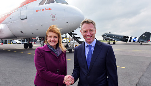 easyJet unveils aircraft with special livery to mark Bristol Airport’s 60th Anniversary