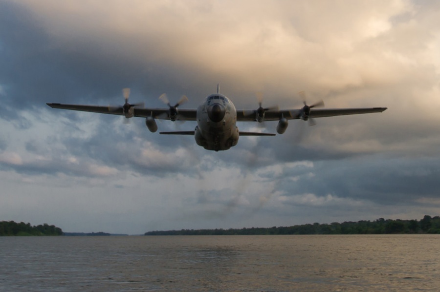 Ex-Belgian Air Component C-130H now sports the Pakistan Air Force livery