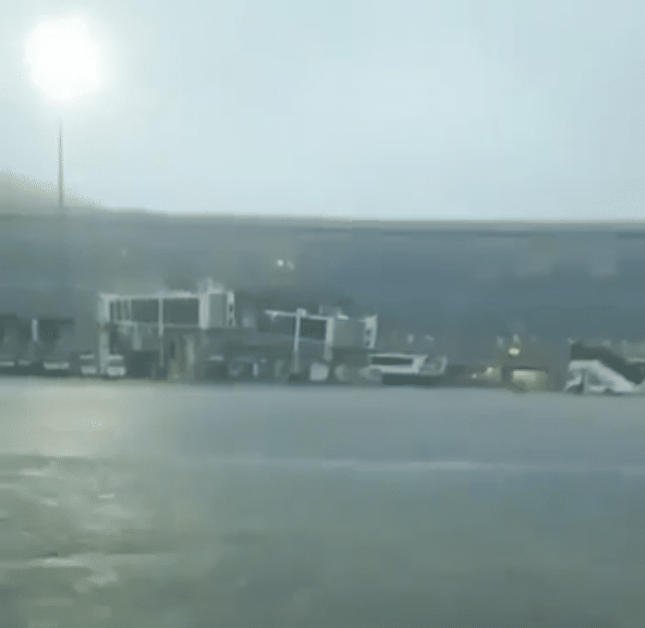 Mumbai Airport flooded after monsoon rain