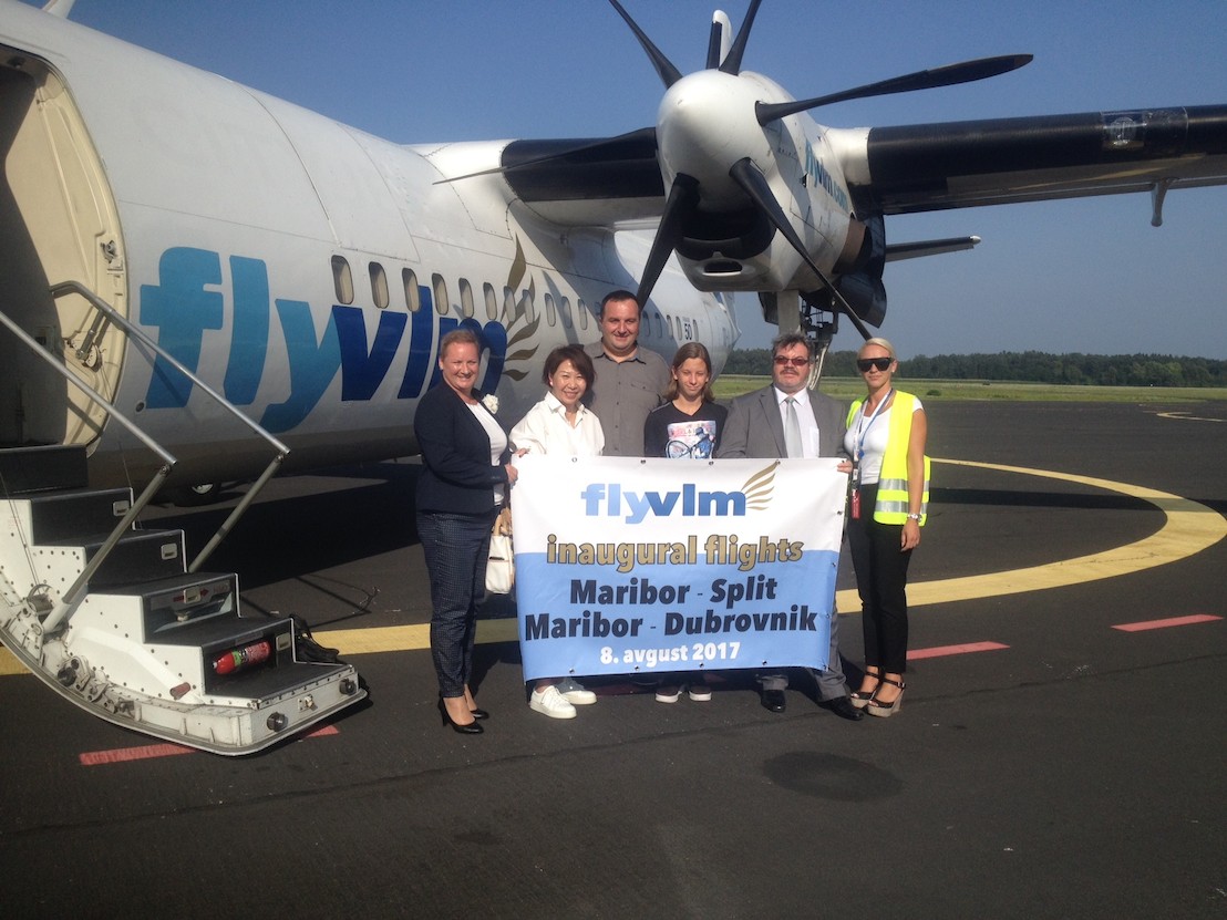 VLM Airlines commenced first new scheduled routes from Maribor to Croatia