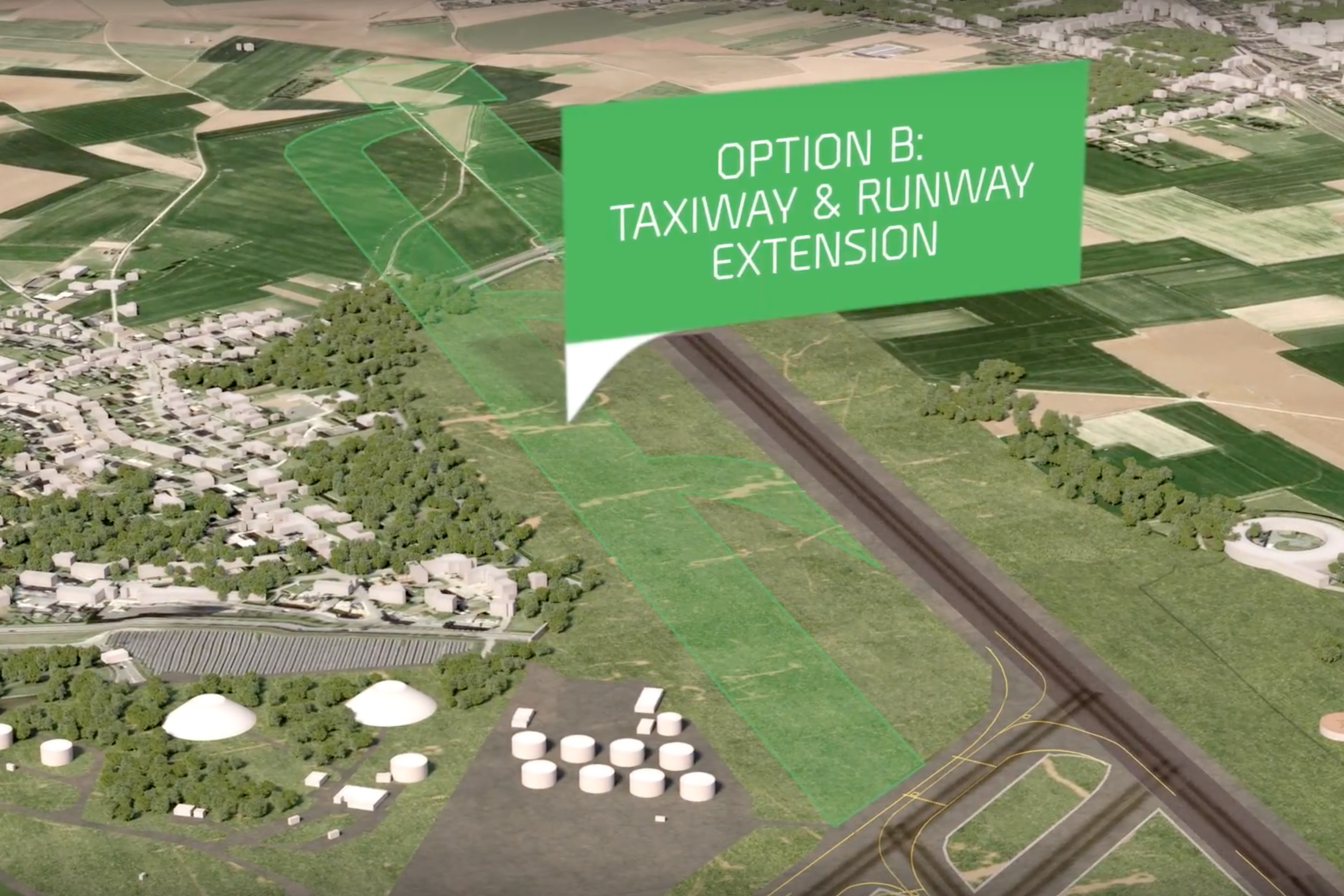 Design to extend Brussels Airport runway 07R/25L worries local residents
