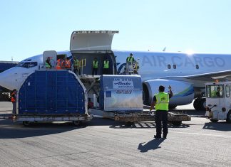 Alaska Air Cargo introduces world’s first converted 737-700 freighter