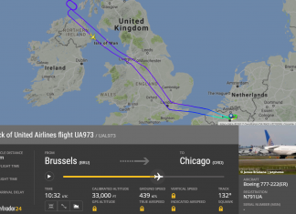 United Airlines’ Boeing 777 from Brussels Airport to Chicago O’Hare returns to Brussels