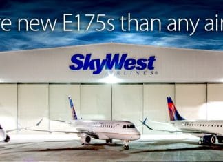 Twenty more Embraer E175 aircraft for SkyWest