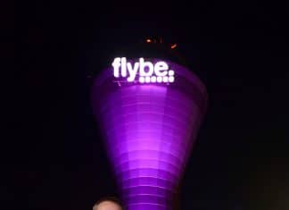 Flybe purple reigns at Birmingham airport in readiness for Winter launch