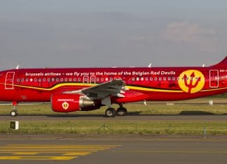 Brussels Airlines flies the Red Devils and their fans to Russia