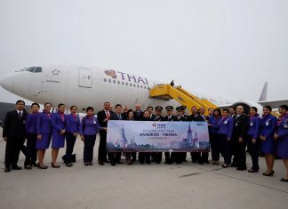 Thai Airways offers non-stop flights from Vienna to Bangkok