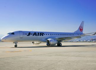 Embraer delivers 10th E190 to Japan Airlines’ subsidiary J-AIR