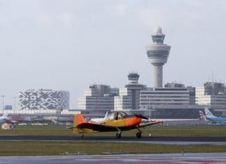 Historical flight from Schiphol for Fokker S-11 aircraft