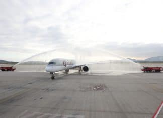 First time Airbus A350 to Greece with Qatar Airways