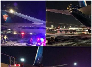 Amid JFK airport chaos, China Southern B777’s wing tip clipped tail of Kuwait Airways B777