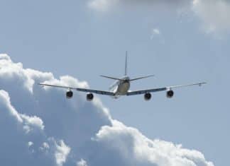 DC-8 on her way to Germany for NASA International Aviation Research