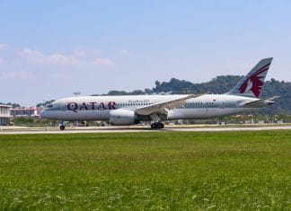 Qatar Airways touches down at Penang International Airport, Malaysia