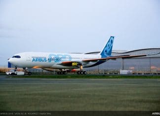 New Airbus A330-800 (neo) rolls-out of the paint shop