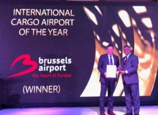 Brussels Airport wins International Cargo Airport of the Year Award in India