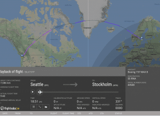 First TUI Nordic Boeing 737MAX powered by Biofuel on delivery flight