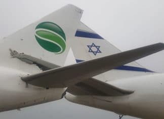Germania Boeing 737 collides with parked El AL Boeing 767 during push back at Tel Aviv Airport