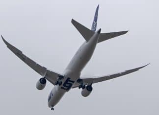 LOT Polish Airlines landed in Miami