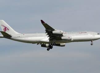 Five Qatar Amiri Flight aircraft at Brussels Airport for the official visit of His Highness Sheikh Tamim bin Hamad Al Thani to Belgium