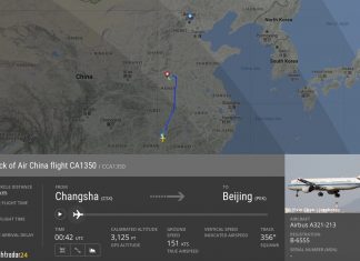 Air China flight CA1350 forced to divert after passenger held a flight attendant hostage