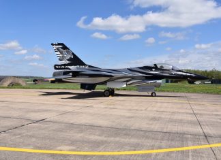 Belgian F-16 collides with Leeuwarden Air Base building, two people injured