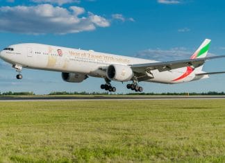 APU malfunction on Emirates Airline Boeing 777 at Malta Airport
