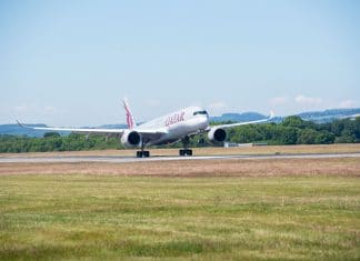 Qatar Airways brings the Airbus A350 to Edinburgh, Scotland