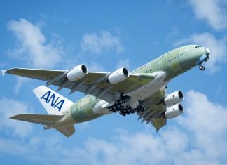 All Nippon Airways’ first A380 takes to the skies for the first time