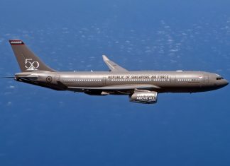 Singapore Air Force receives first Airbus A330 Multi Role Tanker Transport (MRTT)