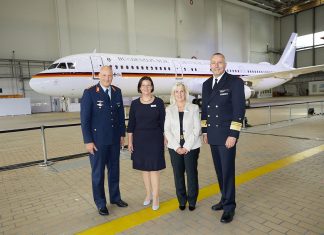 Lufthansa Technik hands over a converted Airbus A321 to the German Armed Forces