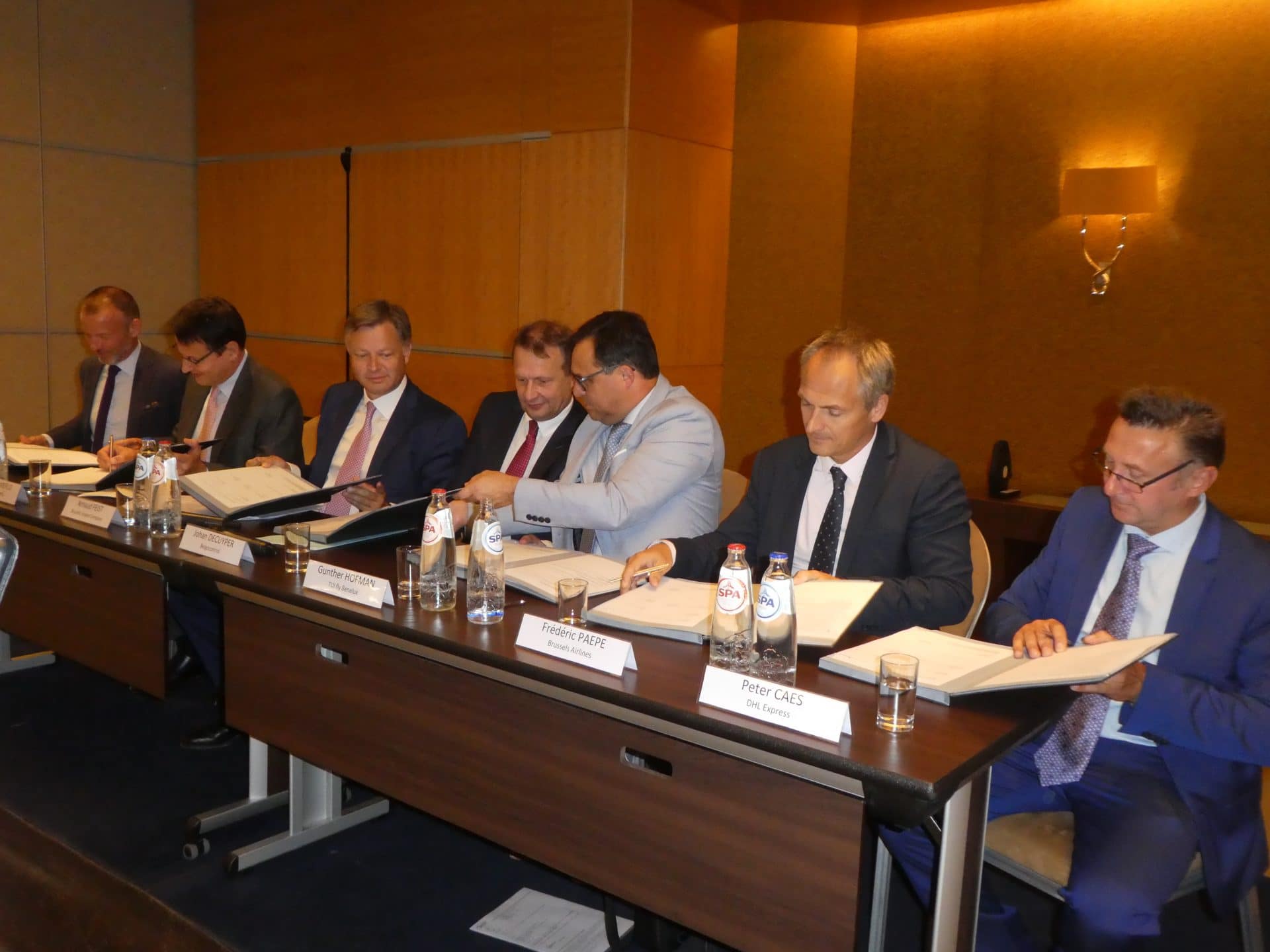 Brussels Airport partners (Brussels Airlines, TUIfly, DHL Express, Belgocontrol) strengthen environmental cooperation