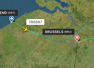 A TUI fly Belgium Boeing 737 MAX 8 diverts to Brussels after bird strike on take-off from Ostend