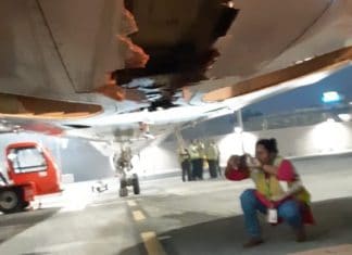 Air India Express Boeing 737-800 hits runway approach lights and airport perimeter wall on take-off