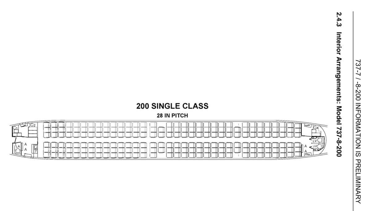 Seating Chart Boeing 737 Max 8