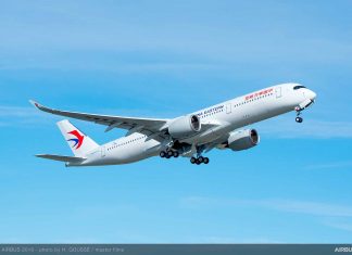 China Eastern Airlines Airbus A350 slams into boarding bridge after landing at Shanghai Airport
