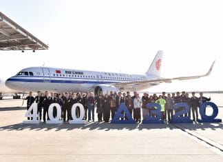 Airbus delivers the 400th A320 Family aircraft assembled in Final Assembly Line Asia