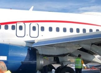 Aeromexico Boeing 737-800 landing mishap at Guadalajara Airport; main landing gear scraped to the axles