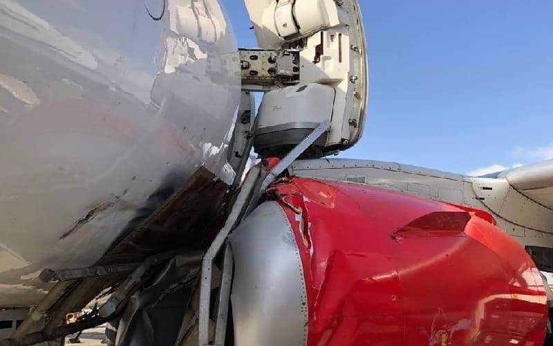 Ground Collision Between Two Kenya Airways Embraer Erj 190 S At