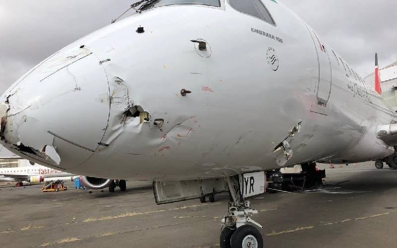 Ground Collision Between Two Kenya Airways Embraer Erj 190 S At