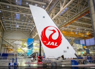 First Airbus A350 XWB for Japan Airlines takes shape in final assembly line