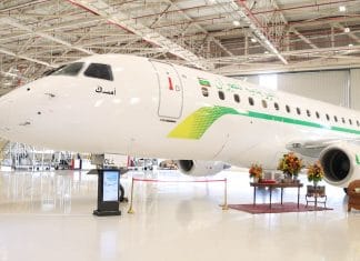 Embraer delivers first E175 to Mauritania Airlines